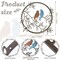 Metal Wall Art Bird on Tree Branch Silhouette Bird Art Decor for Living Room Garden Bedroom Office Home Wall Housewarming Party Decor(Vivid Color)